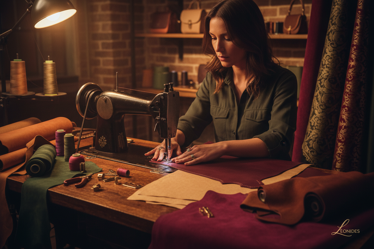 Artisan at Industrial Sewing Machine